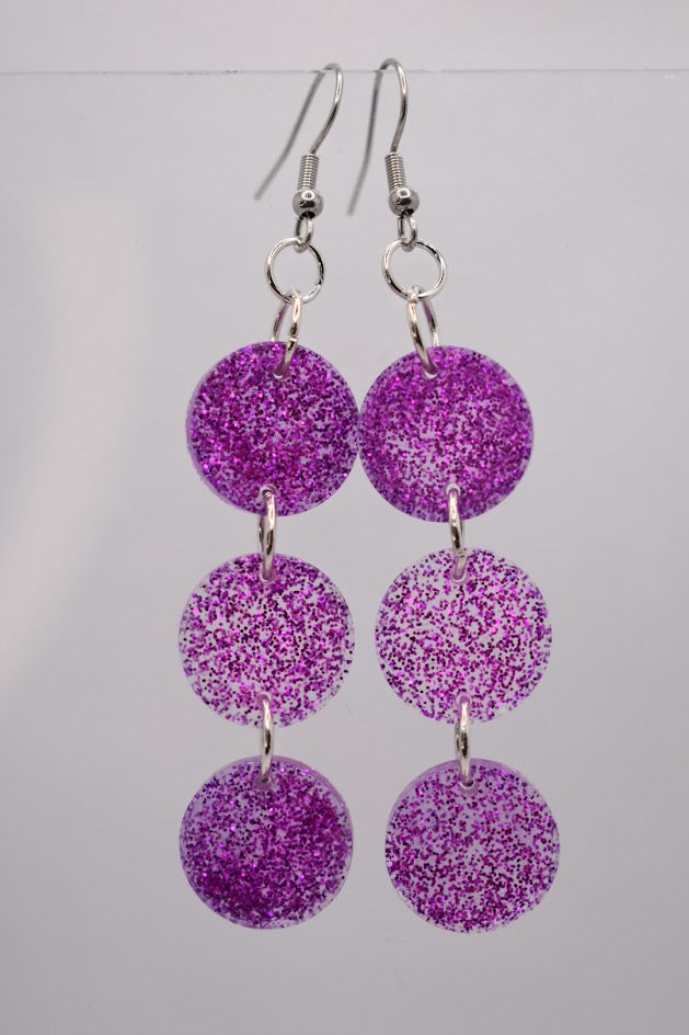 Glitter tinsel pink silver
