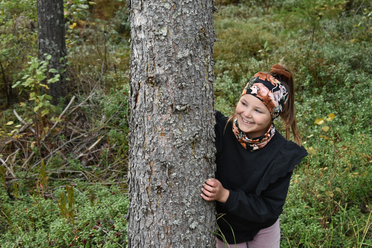 Hiuspanta metsän eläimet – käsintehdyt korvakorut, suomalainen design | Kalakettuu