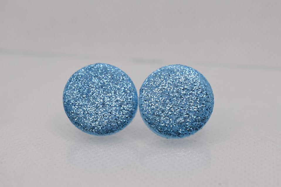 Glitter-napit Vaaleansininen