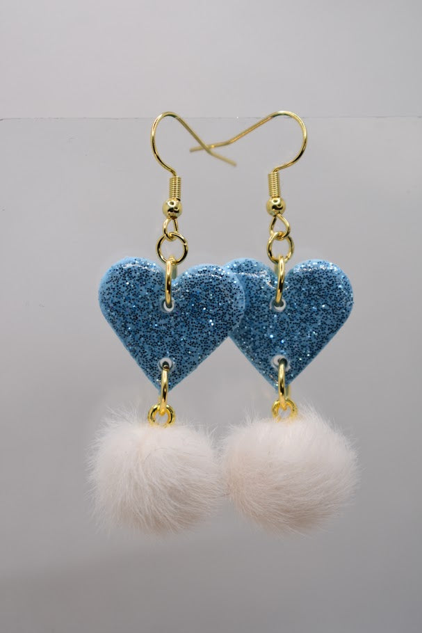 Sydän Vaaleansininen lumi