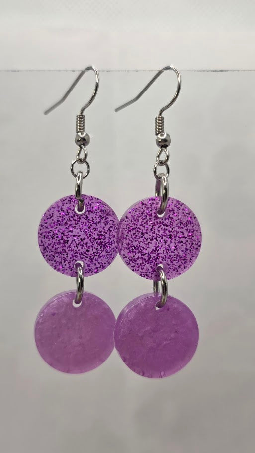 Glitterhelinä duo lila 2