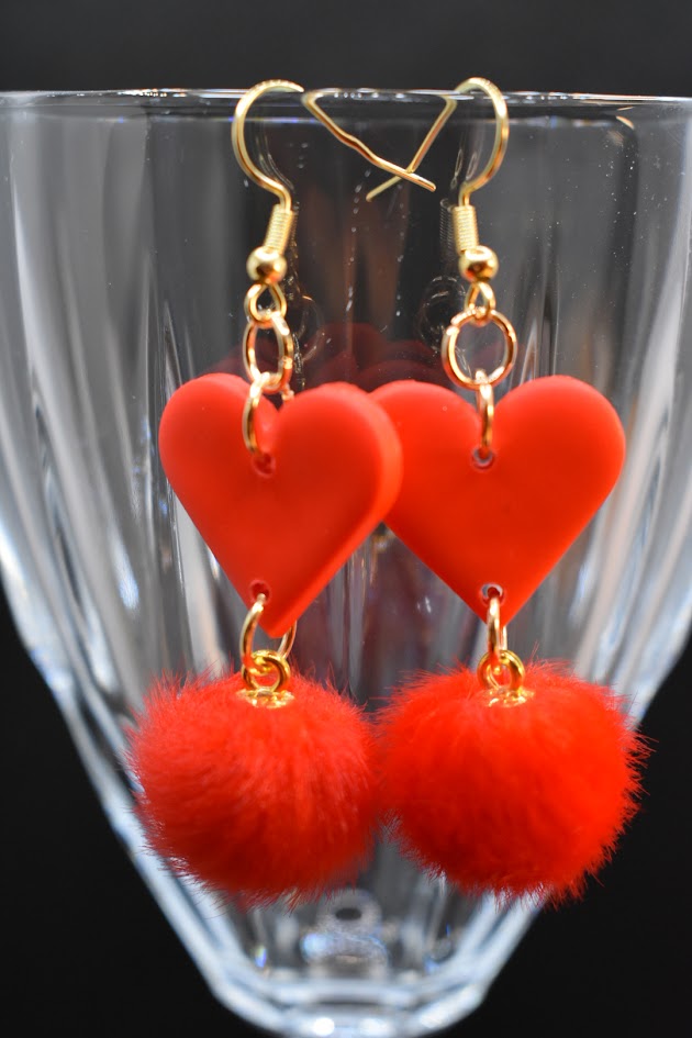 Heart Red Tassel