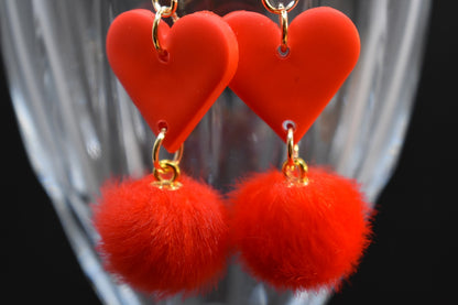 Heart Red Tassel