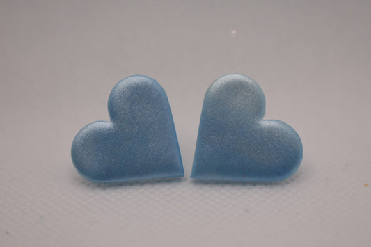 Stud Earring Heart Summer Sky