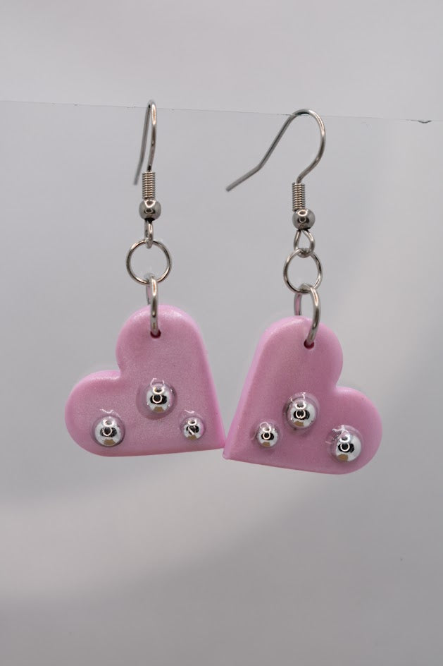 Heart pink pearl