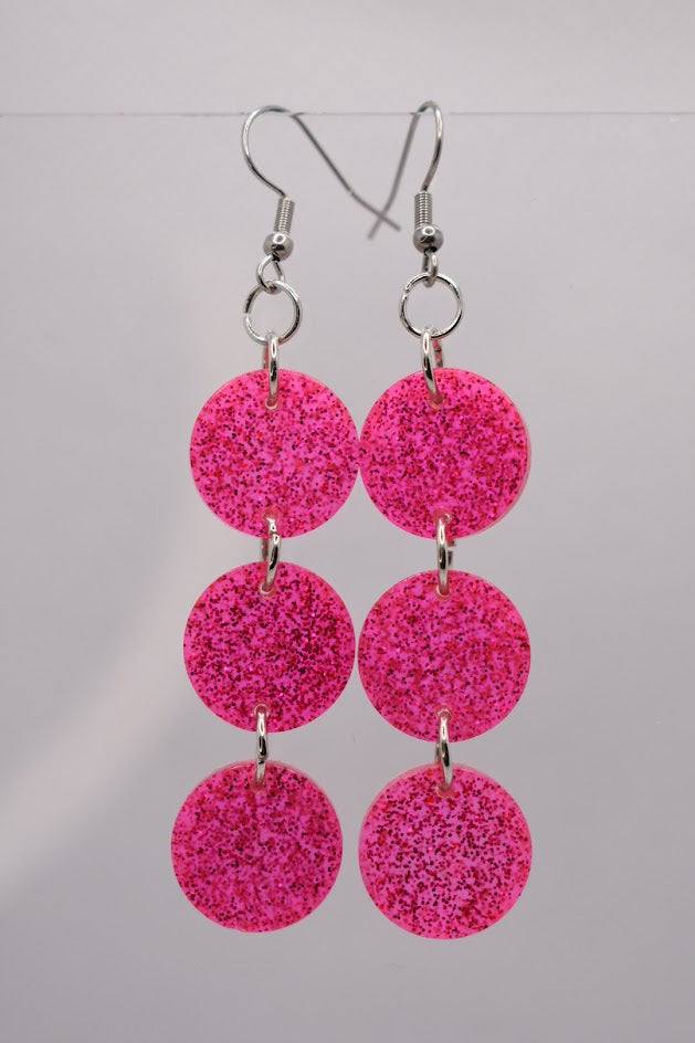 Glitterjingle rosa silver