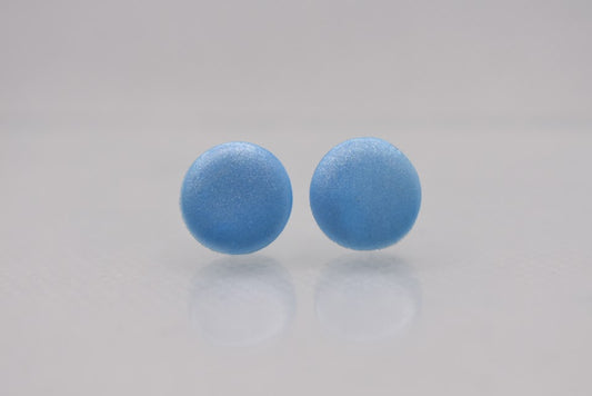 Mini button light blue