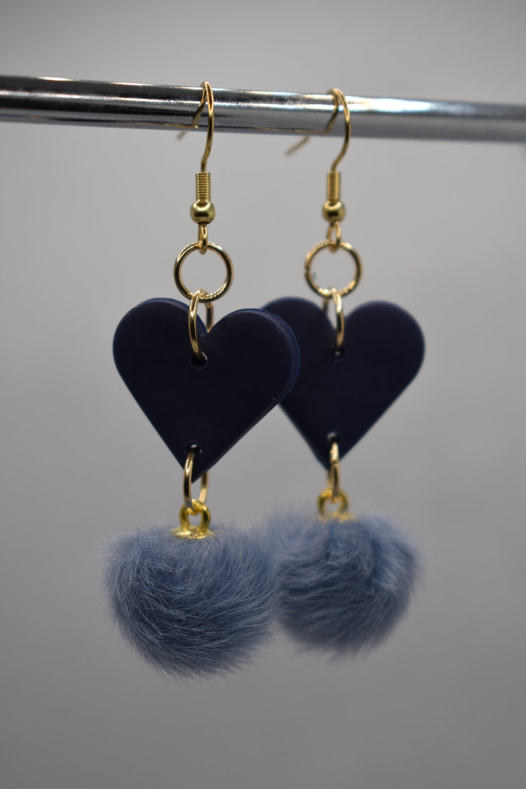 Plush Hearts - Navy Hearts