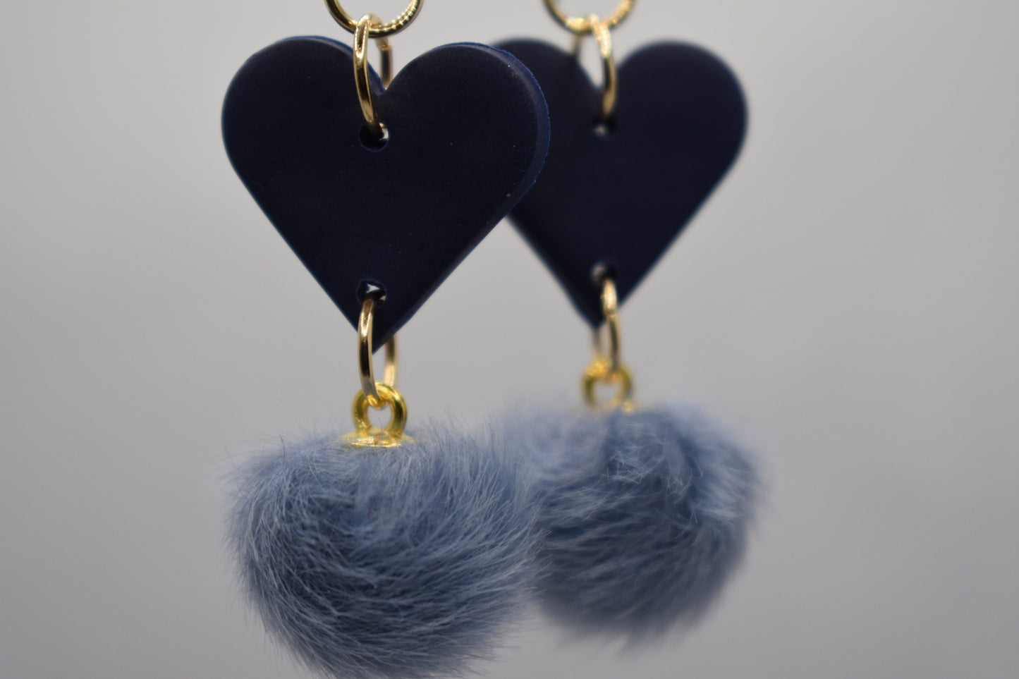 Plush Hearts - Navy Hearts