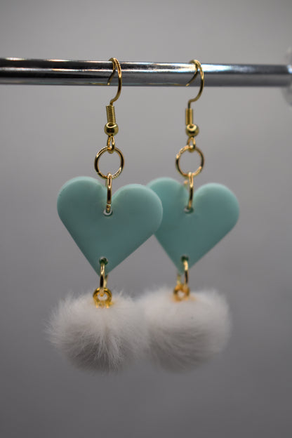 Plush Hearts Mint Hearts