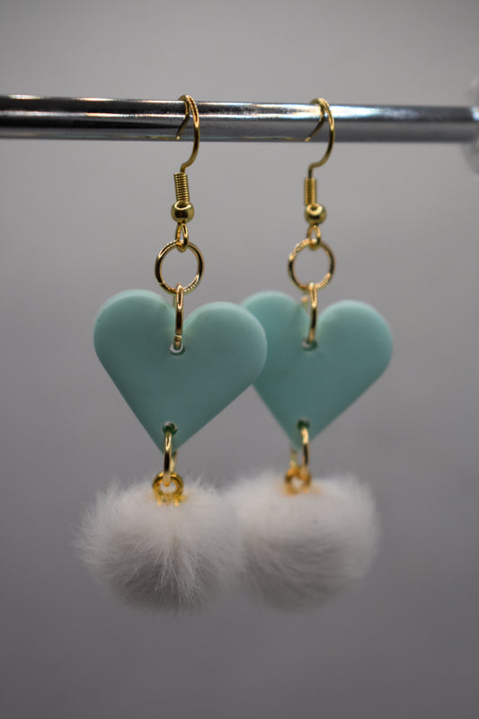 Plush Hearts Mint Hearts