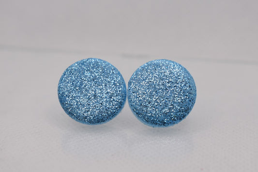 Glitter-napit Vaaleansininen