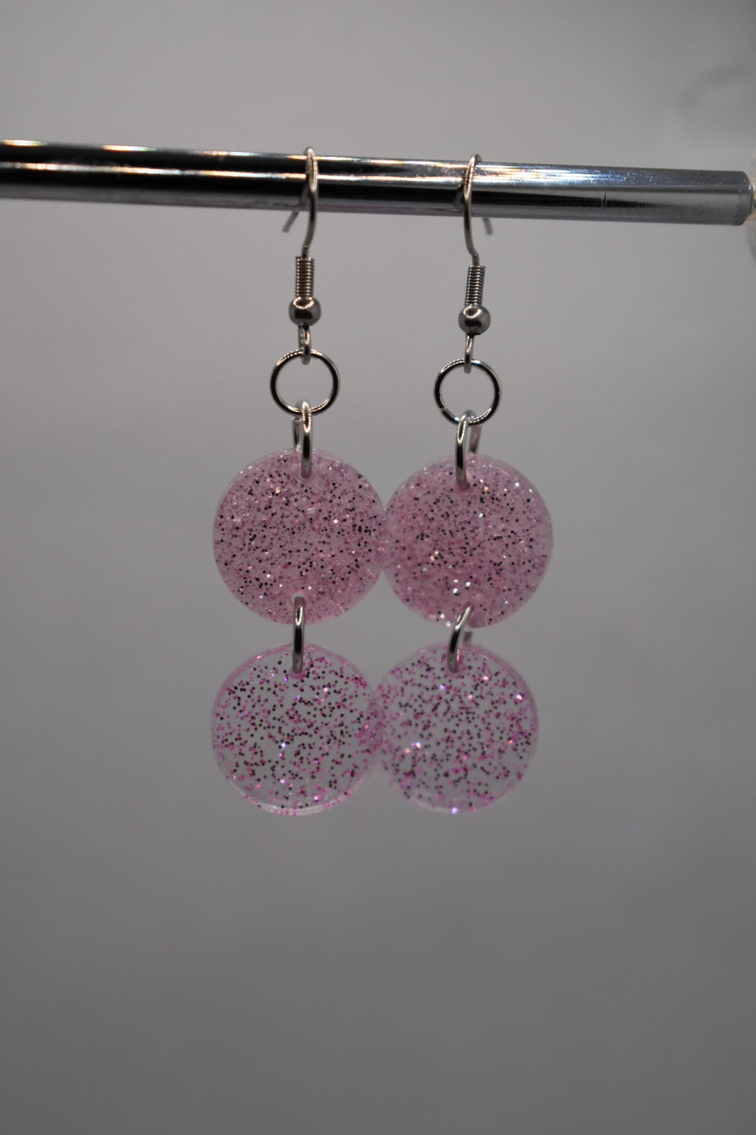 Glitter tinsel pink silver