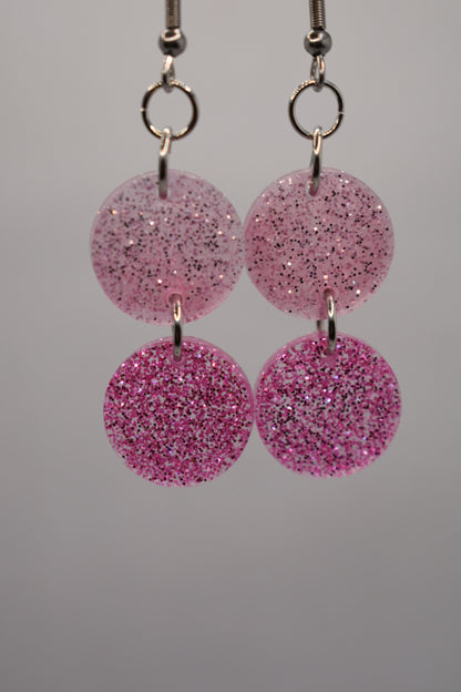 Glitter tinsel pink silver