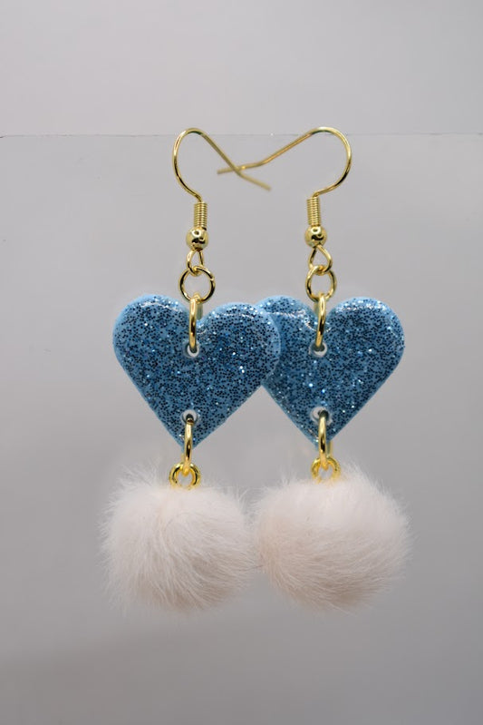 Sydän Vaaleansininen lumi