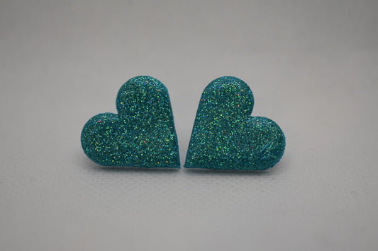 Stud Earring Heart Summer Sky