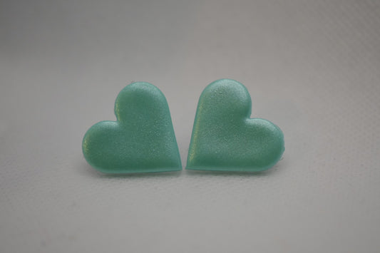 Stud Earring Heart Summer Sky