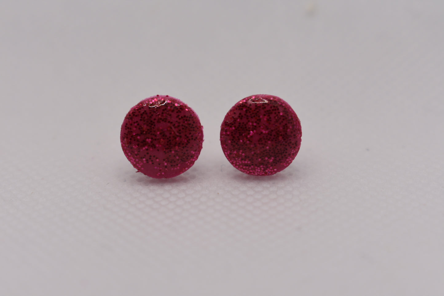 Mini Glitter knappar rosa