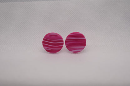 Stud Earring Pink Seashell